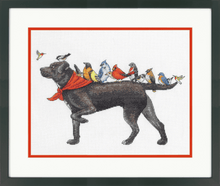 Load image into Gallery viewer, Bird Dog Cross Stitch Kit