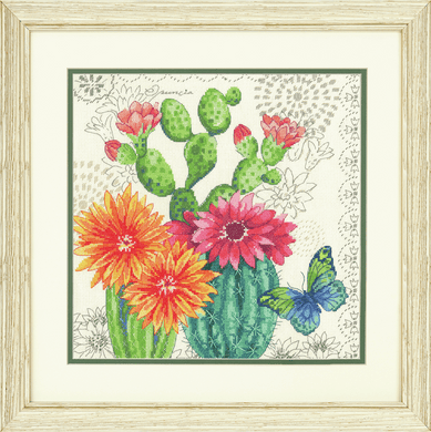 Cactus Bloom Cross Stitch Kit