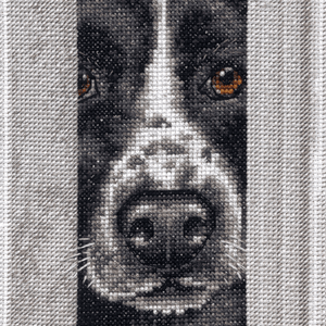 Peeking Pups Cross Stitch Kit