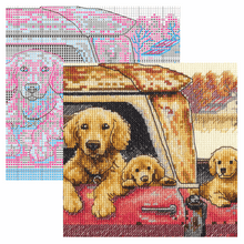 Load image into Gallery viewer, Golden Ride Cross Stitch Kit