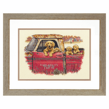 Load image into Gallery viewer, Golden Ride Cross Stitch Kit