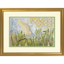 Load image into Gallery viewer, Egret in Flight Cross Stitch Kit