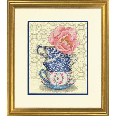 Rose Tea Cross Stitch Kit