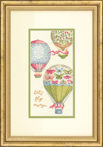 Let's Fly Away (Hot Air Balloon) Cross Stitch Kit