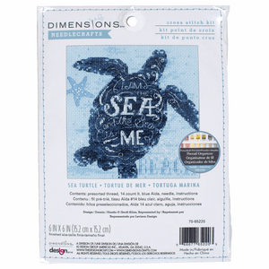 Sea Turtle Cross Stitch Kit