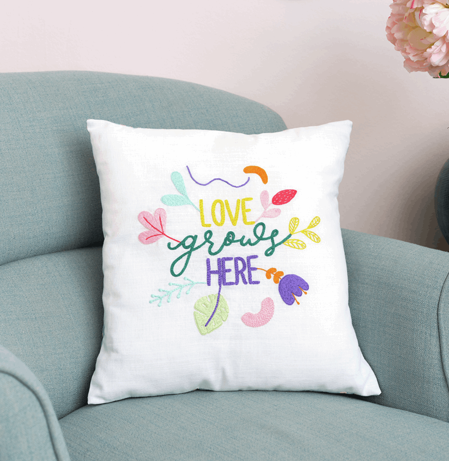 Love Grows (Ana Clara) Embroidery Cushion Kit