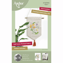 Load image into Gallery viewer, Flower Wall Hanging - Aurora Embroidery Kit