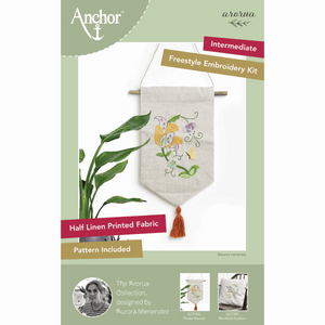 Flower Wall Hanging - Aurora Embroidery Kit