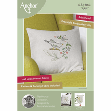 Load image into Gallery viewer, Bird ~ Aurora Embroidery Cushion Kit