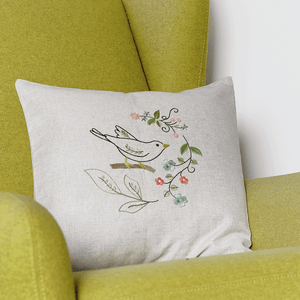 Bird ~ Aurora Embroidery Cushion Kit