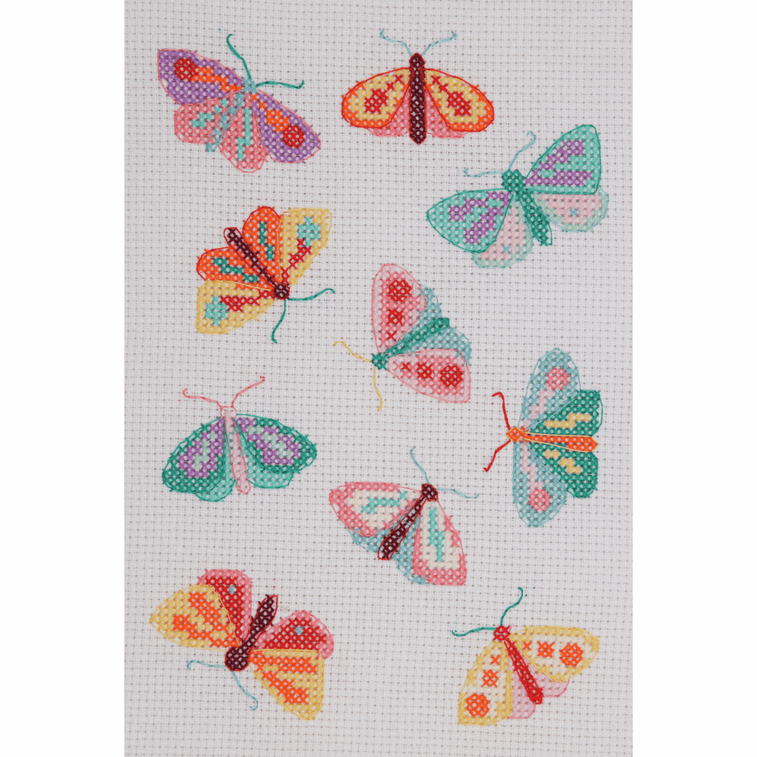 Moths and Butterflies Starter Cross Stitch Kit