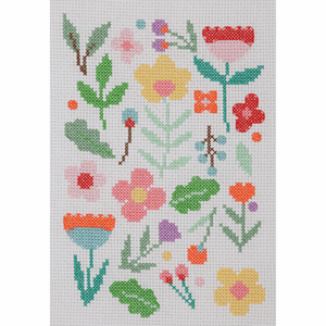 Floral Scatter Starter Cross Stitch Kit