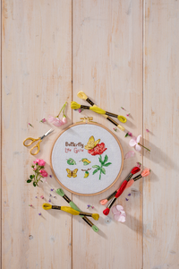 Butterfly Life (Floral Collection) Cross Stitch Kit