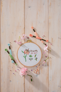 Dragonfly Life (Floral Collection) Cross Stitch Kit