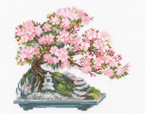 Flowering Bonsai Cross Stitch Kit