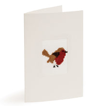 Load image into Gallery viewer, Robin Christmas Card Cross Stitch Kit