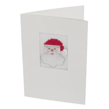Load image into Gallery viewer, Santa Christmas Card Cross Stitch Kit
