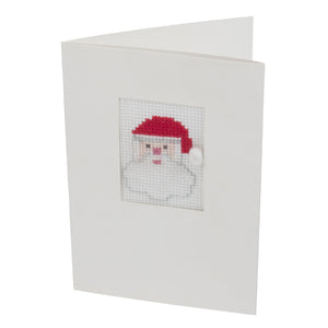 Santa Christmas Card Cross Stitch Kit