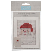 Load image into Gallery viewer, Santa Christmas Card Cross Stitch Kit