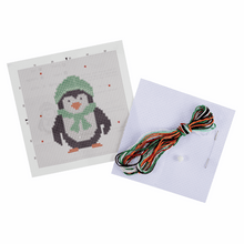 Load image into Gallery viewer, Penguin Mini Cross Stitch Kit