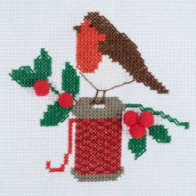Load image into Gallery viewer, Robin Mini Cross Stitch Kit