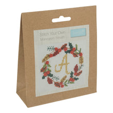 Load image into Gallery viewer, Wreath Mini Cross Stitch Kit