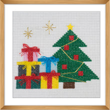 Load image into Gallery viewer, Presents Mini Cross Stitch Kit