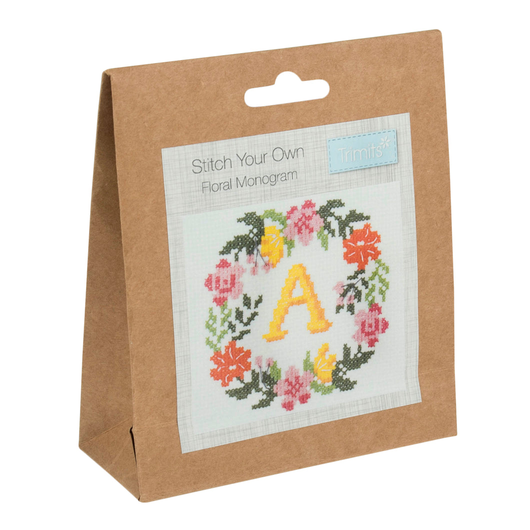 Floral Wreath Mini Cross Stitch Kit