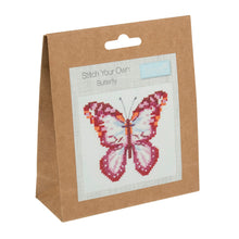 Load image into Gallery viewer, Butterfly Mini Cross Stitch Kit