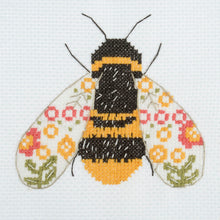 Load image into Gallery viewer, Bee Mini Cross Stitch Kit