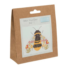 Load image into Gallery viewer, Bee Mini Cross Stitch Kit