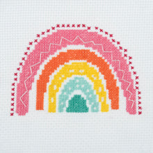 Load image into Gallery viewer, Rainbow Mini Cross Stitch Kit
