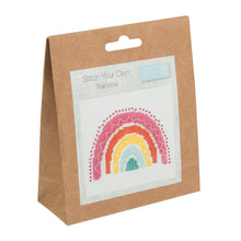 Load image into Gallery viewer, Rainbow Mini Cross Stitch Kit