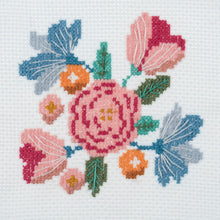 Load image into Gallery viewer, Floral Mini Cross Stitch Kit