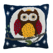 Load image into Gallery viewer, Night Owl Cross Stitch Cushion Kit