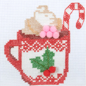 Hot Chocolate Mini Cross Stitch Kit