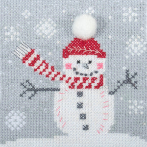 Snowman Mini Cross Stitch Kit