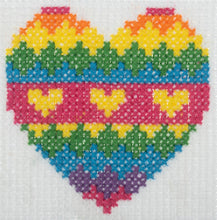 Load image into Gallery viewer, Heart Cross Stitch Kit