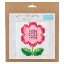 Load image into Gallery viewer, Flower Cross Stitch Kit