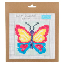 Load image into Gallery viewer, Butterfly Cross Stitch Kit