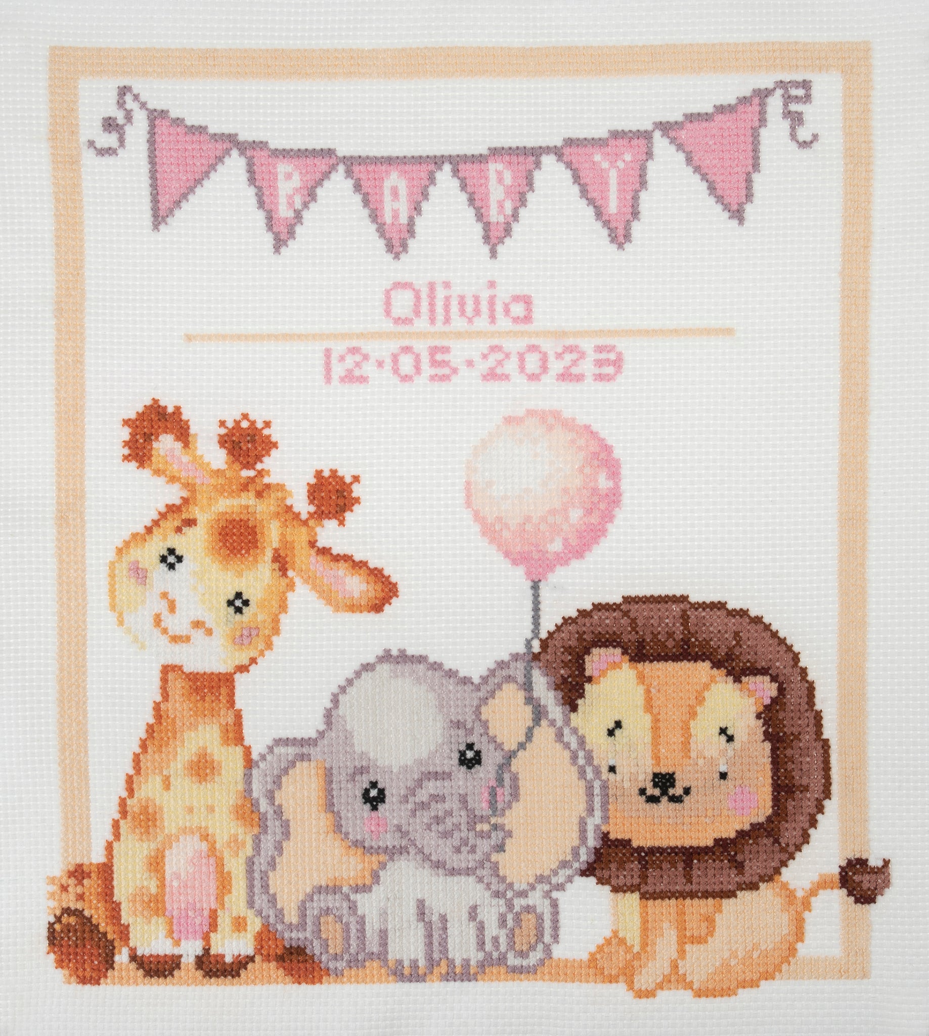 Trimits Counted Cross Stitch Kit Baby Cotton Club Crafts