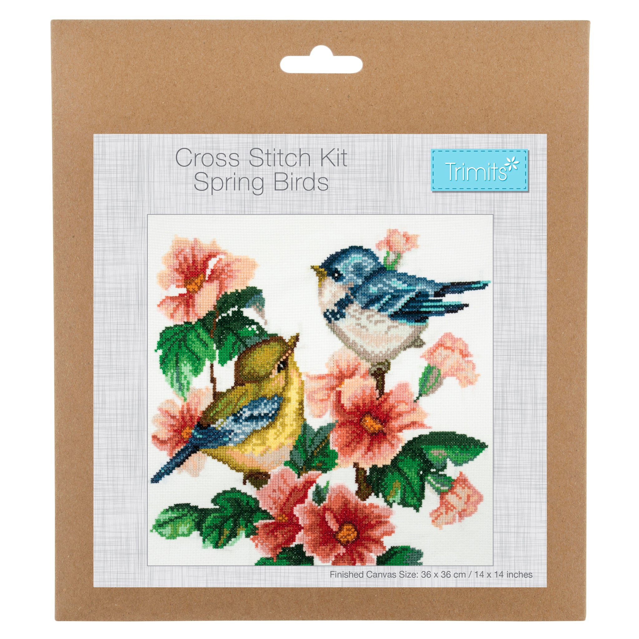 Craftways Spring Bird Hoop Counted Cross-Stitch Kit