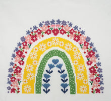 Load image into Gallery viewer, Floral Rainbow Cross Stitch Kit
