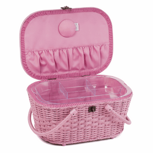 Sewing Box / Wicker Basket - Rose Blossom