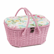 Load image into Gallery viewer, Sewing Box / Wicker Basket - Rose Blossom
