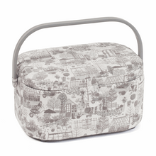 Load image into Gallery viewer, Sewing Box / Basket - Oval - In the Garden