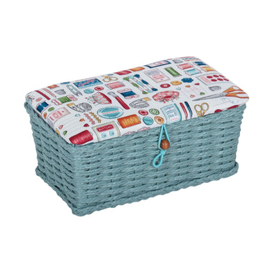 Sewing Notions - Mini Sewing Box - Woven Basket