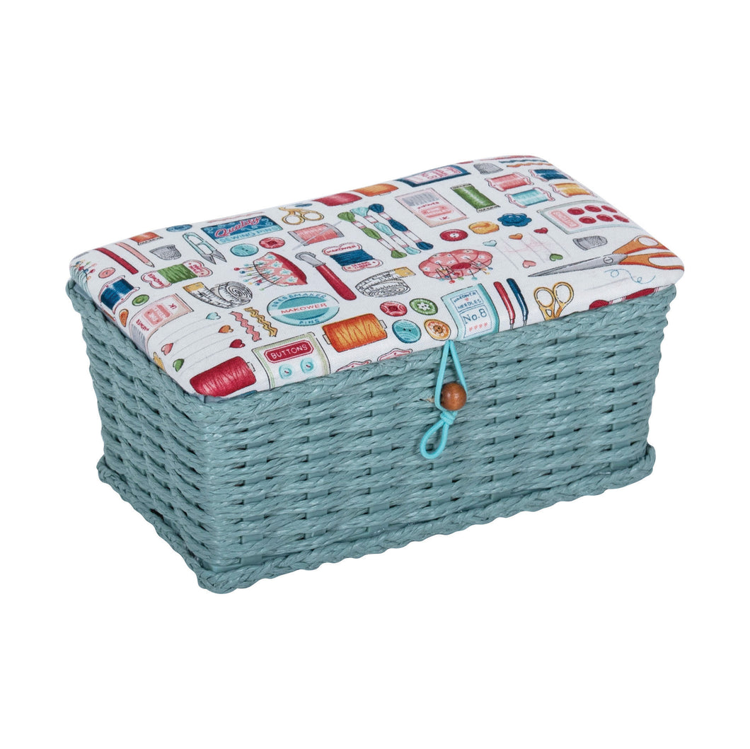 Sewing Notions - Mini Sewing Box - Woven Basket