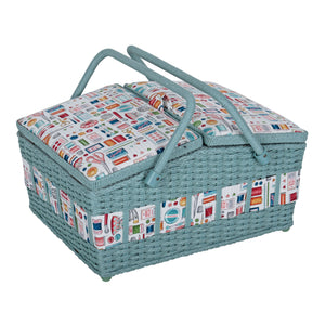 Sewing box / Wicker Basket - Sewing Notions