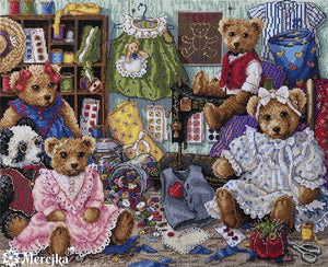Teddy Bear Wear Cross Stitch Kit
